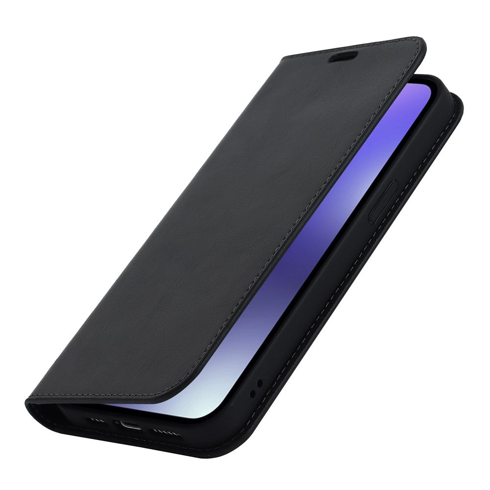 iPhone 15 Pro Echtleder-Hülle mit Kartenfach