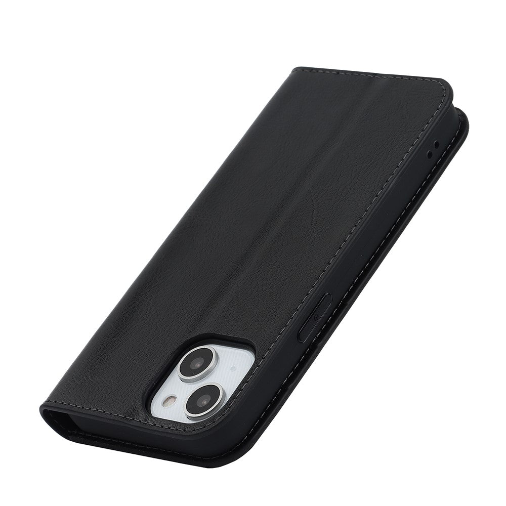 iPhone 15 Echtleder-Hülle mit Kartenfach