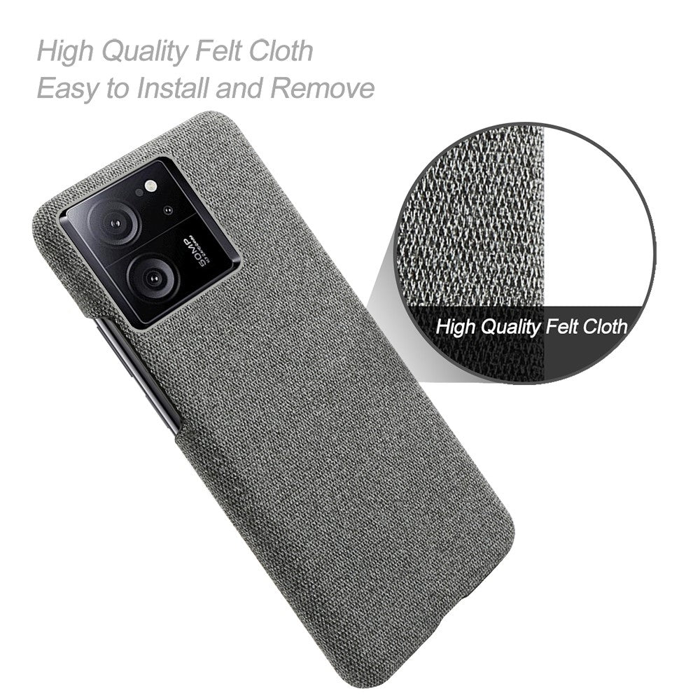Slim-Fit Phone Shell for Xiaomi Redmi K60 Ultra / 13T / 13T Pro Cloth+Hard PC Protective Phone Cover Case
