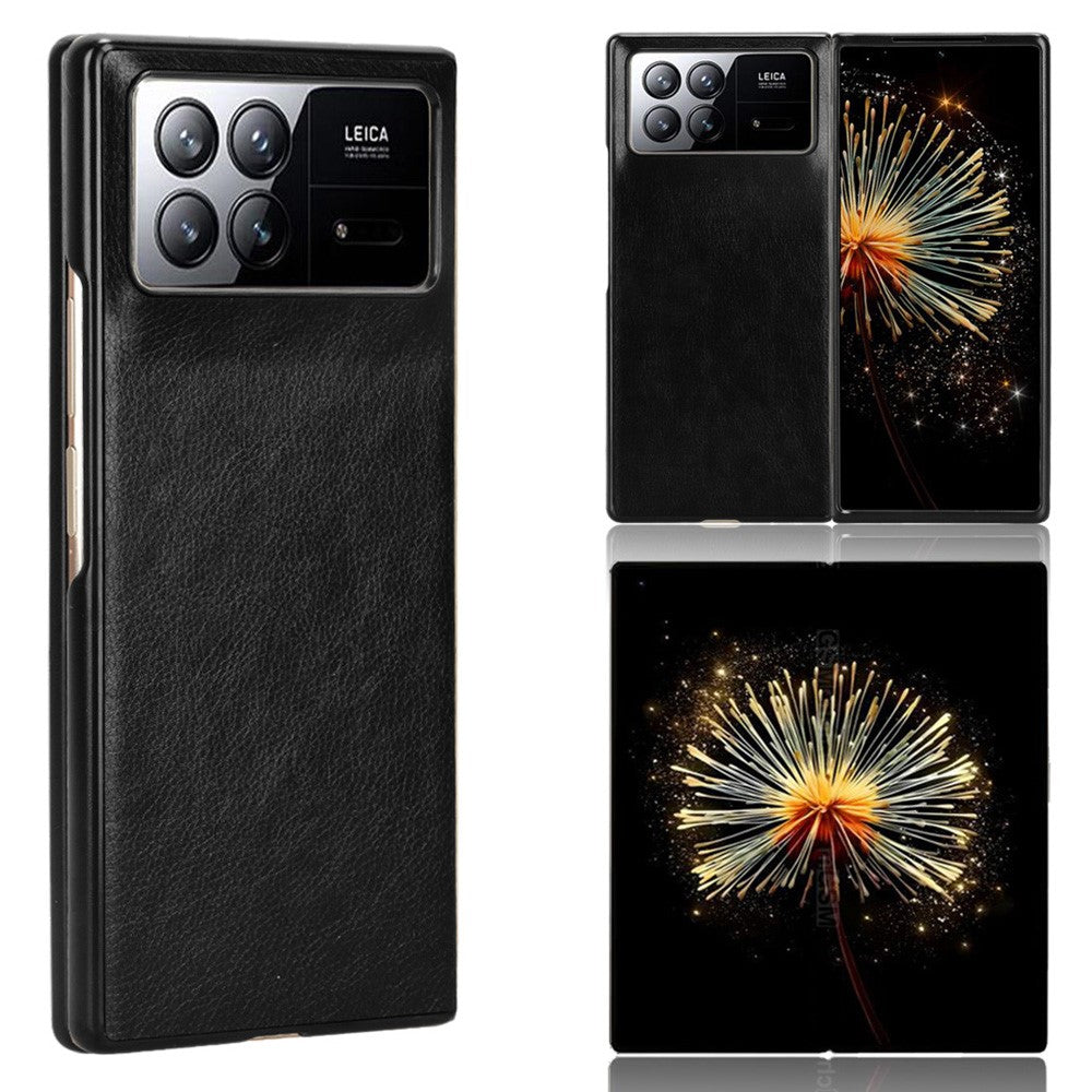 For Xiaomi Mix Fold 3 5G PU Leather Coated TPU+PC Protective Case Litchi Texture Folding Phone Cover