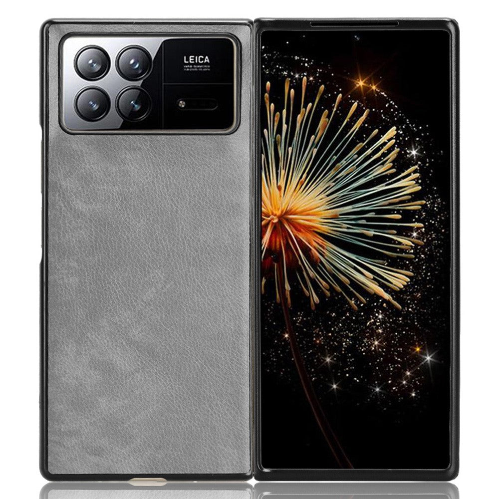 For Xiaomi Mix Fold 3 5G PU Leather Coated TPU+PC Protective Case Litchi Texture Folding Phone Cover