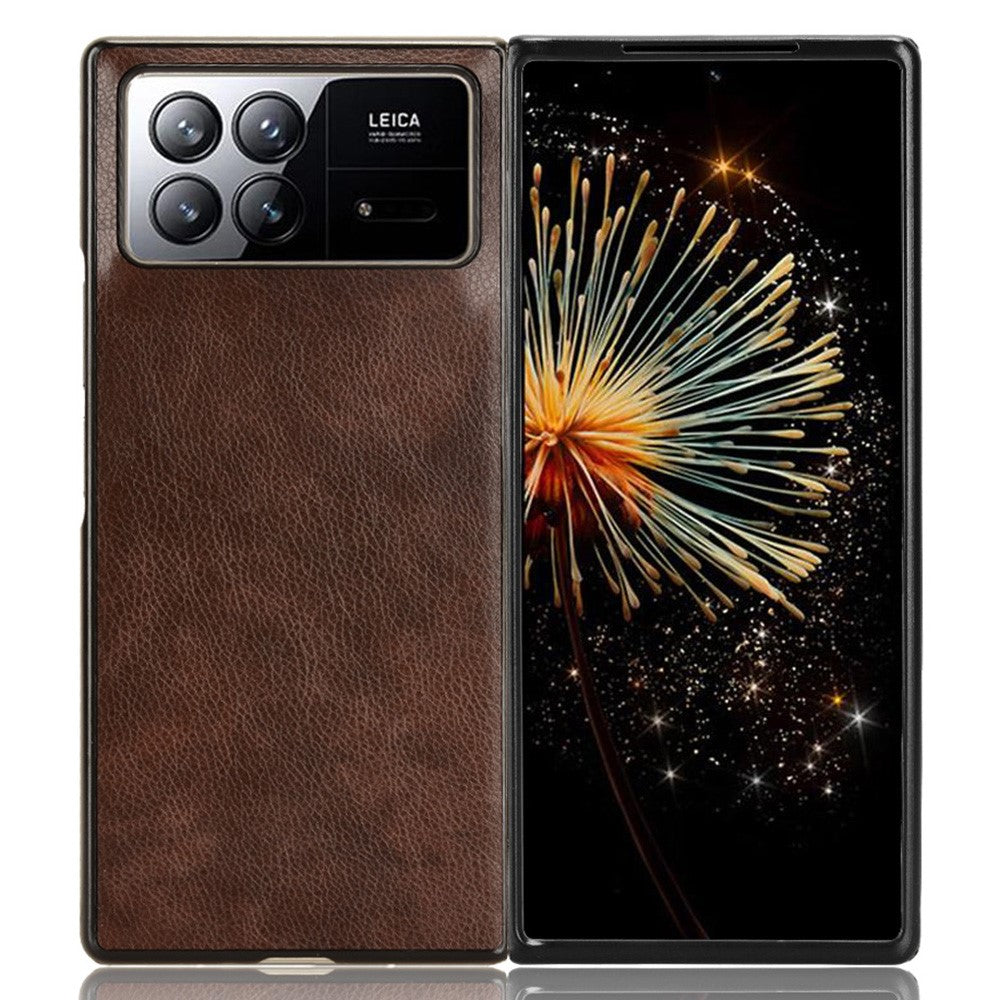 For Xiaomi Mix Fold 3 5G PU Leather Coated TPU+PC Protective Case Litchi Texture Folding Phone Cover