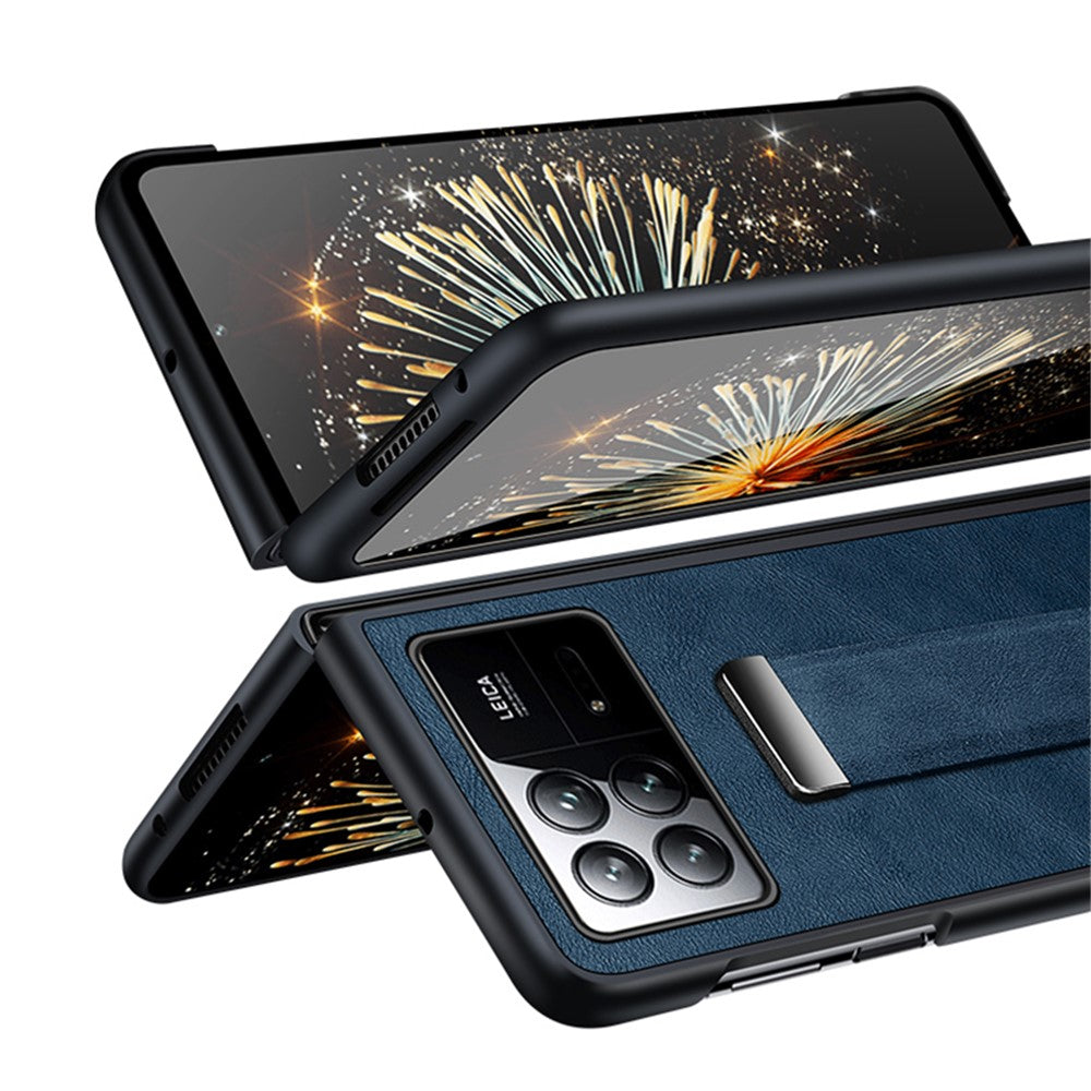SULADA Fashion Series for Xiaomi Mix Fold 3 5G Case Retractable Strap Leather+PC Phone Cover