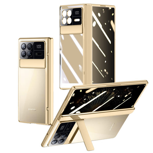 Xiaomi Mix Fold 3 5G Handyhülle – Durchsichtige PC-Kickstand- mit Anti-Spionage-Displayschutz