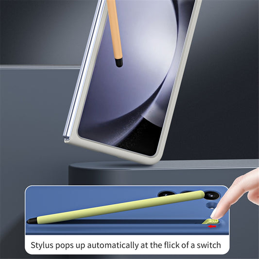 Galaxy Z Fold5 5G – Handyhülle aus Kunststoff, mit Stifthalter, mit Soft-Touch-Oberfläche
