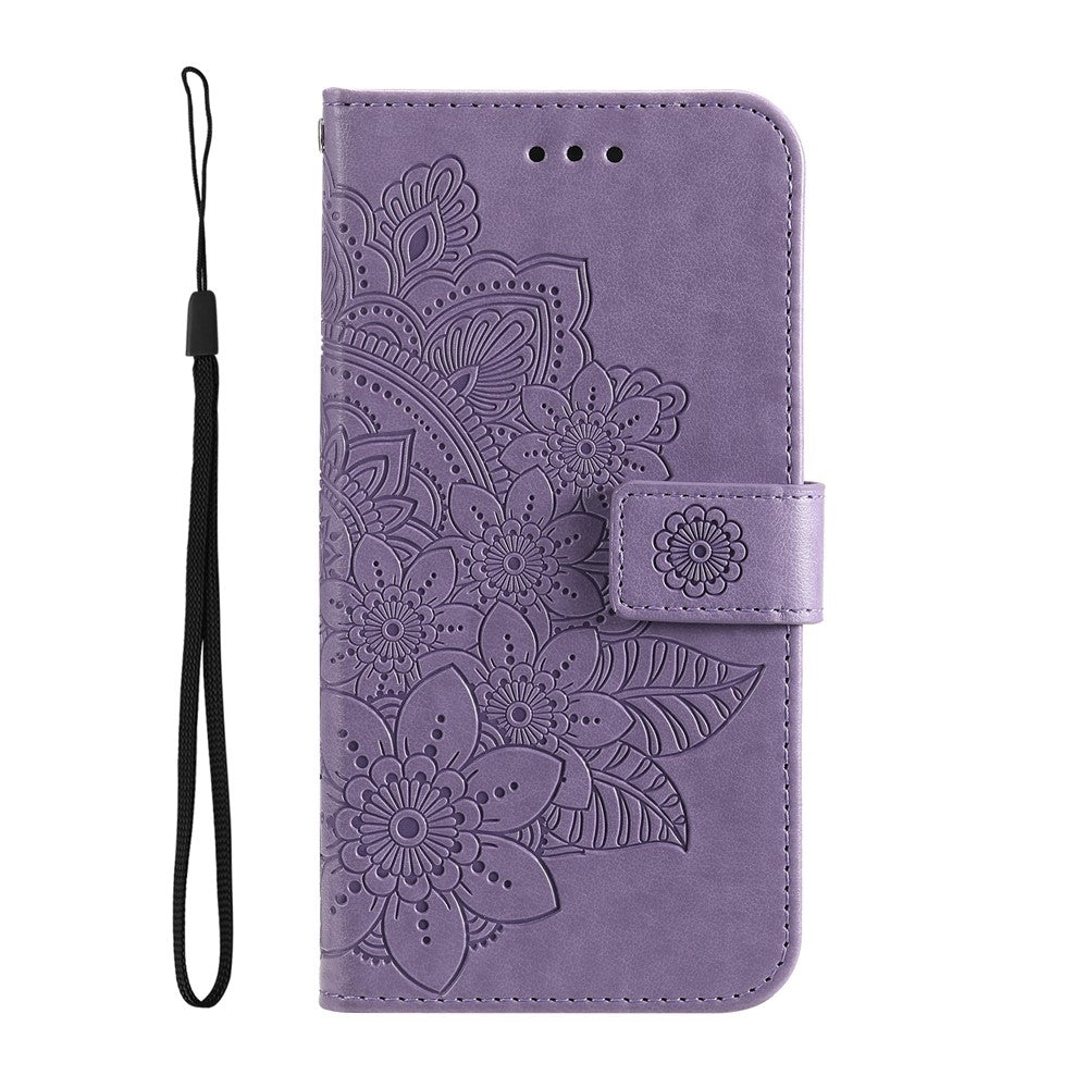 For Honor X6a 4G Case Floral Pattern PU Leather Wallet Stand Phone Cover