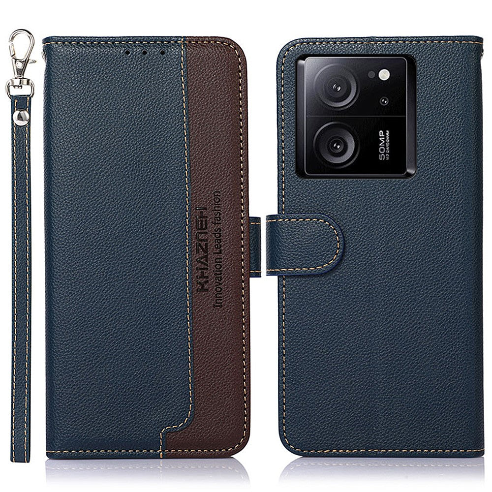KHAZNEH For Xiaomi 13T / 13T Pro / Redmi K60 Ultra Case RFID Blocking Leather Case with Stand Wallet