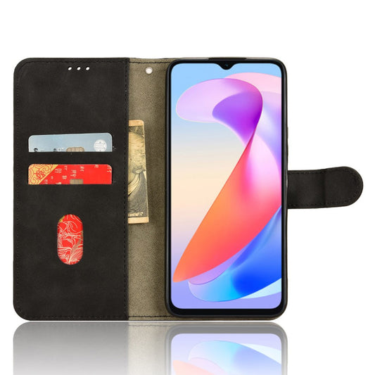 Honor X6a 4G Handyhülle – aus hautfreundlichem Leder mit Brieftaschenständer