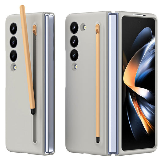 Galaxy Z Fold4 5G – Handyhülle aus Kunststoff, mit Stifthalter, mit Soft-Touch-Oberfläche