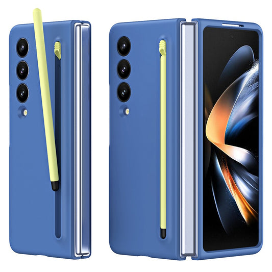 Galaxy Z Fold4 5G – Handyhülle aus Kunststoff, mit Stifthalter, mit Soft-Touch-Oberfläche