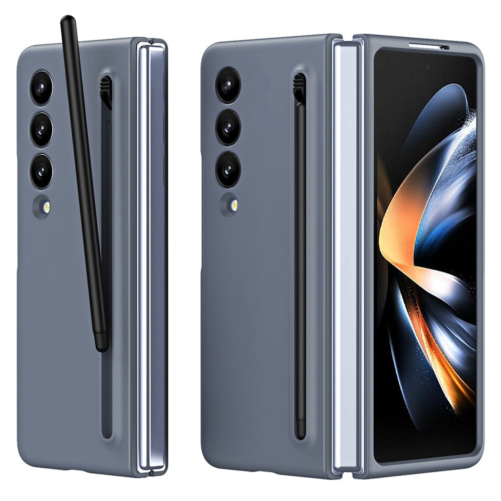 For Samsung Galaxy Z Fold4 5G Case with Stylus Pen Rubberized PC Folding Phone Cover