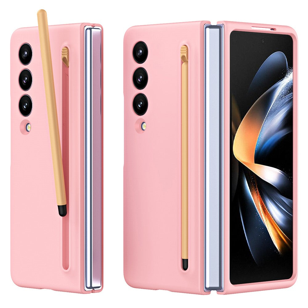 For Samsung Galaxy Z Fold4 5G Case with Stylus Pen Rubberized PC Folding Phone Cover