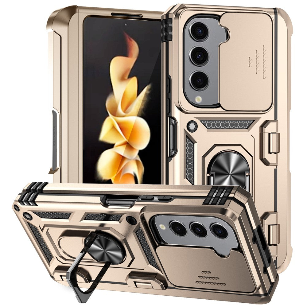 Galaxy Z Fold5 5G Stoßfeste Schutzhülle – mit Kameraschutz-Schieber & 360° Ringhalter