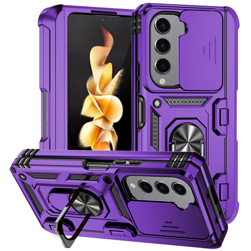 Galaxy Z Fold5 5G Stoßfeste Schutzhülle – mit Kameraschutz-Schieber & 360° Ringhalter