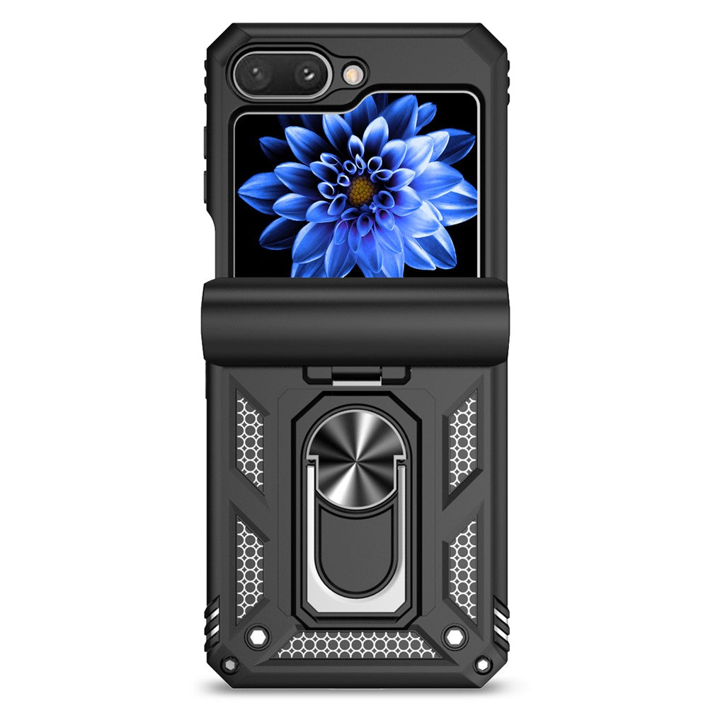 Galaxy Z Flip5 5G Stoßfeste Schutzhülle – 360° Ringhalter