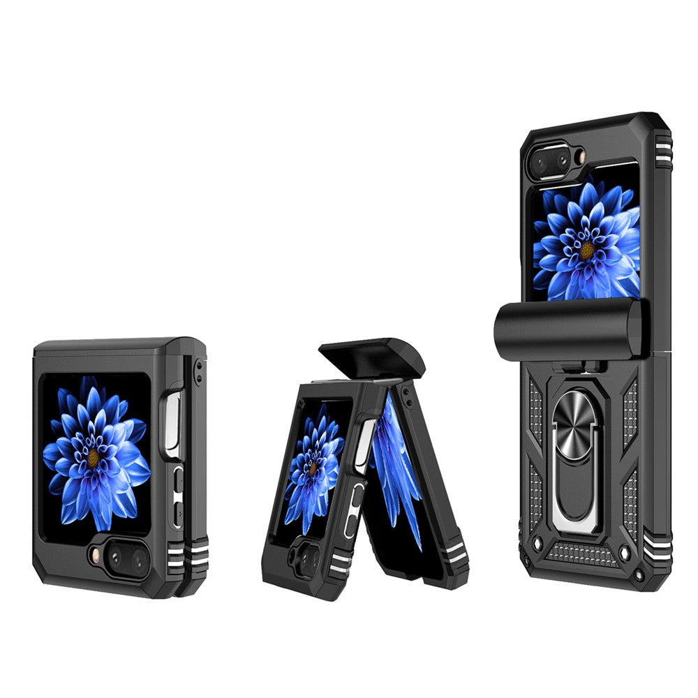 Galaxy Z Flip5 5G Stoßfeste Schutzhülle – 360° Ringhalter