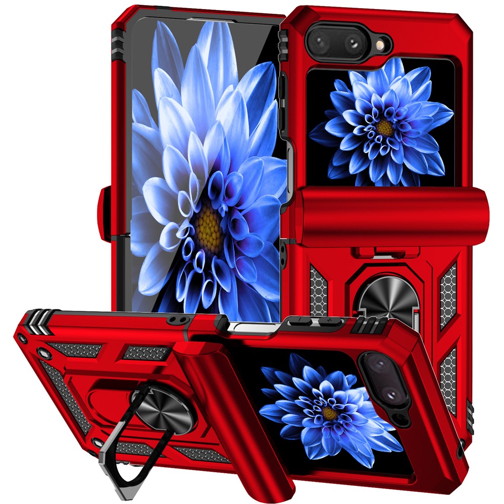 Galaxy Z Flip5 5G Stoßfeste Schutzhülle – 360° Ringhalter
