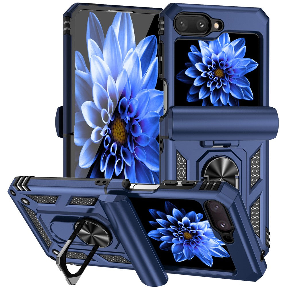 Galaxy Z Flip5 5G Stoßfeste Schutzhülle – 360° Ringhalter