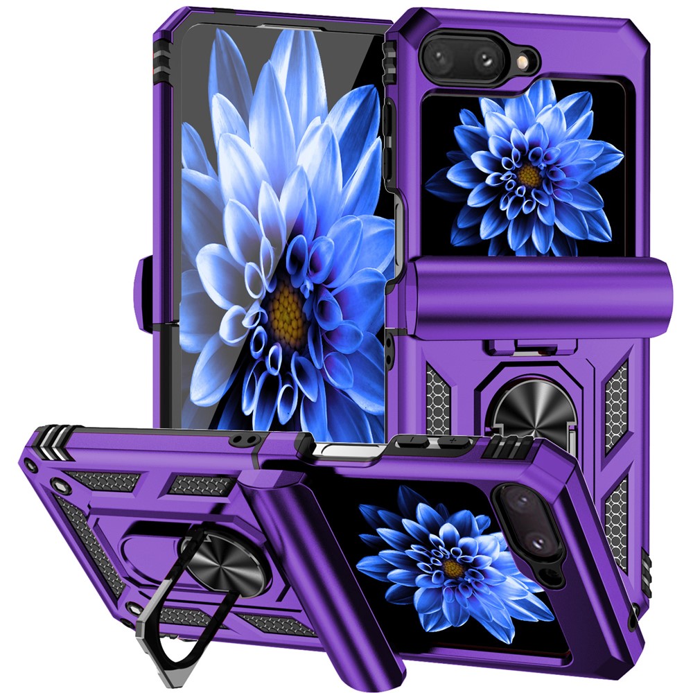 Galaxy Z Flip5 5G Stoßfeste Schutzhülle – 360° Ringhalter