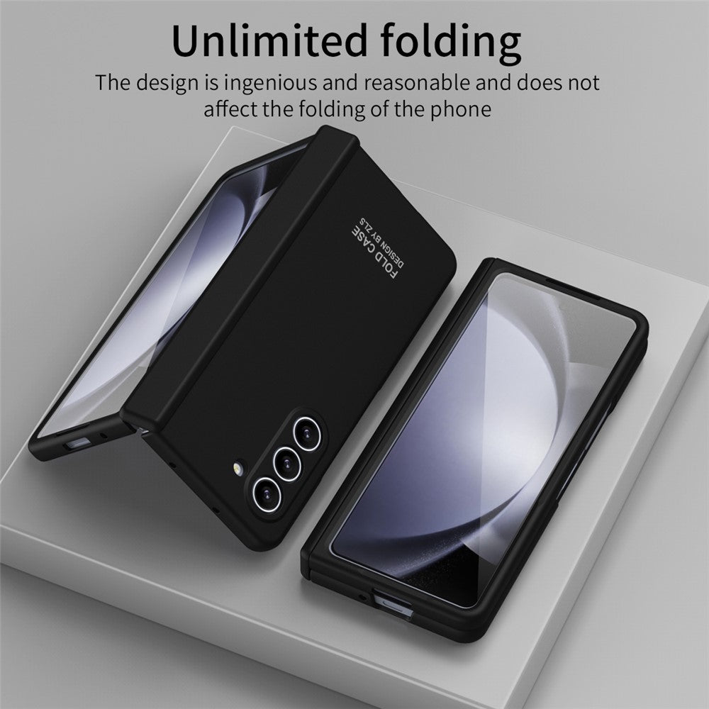 Galaxy Z Fold5 5G Schutzhülle – Mit kratzfester Displayschutzfolie aus gehärtetem Glas