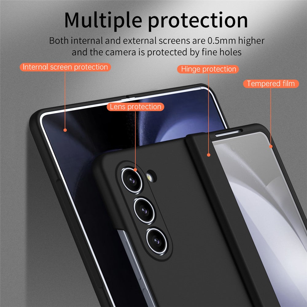 Galaxy Z Fold5 5G Schutzhülle – Mit kratzfester Displayschutzfolie aus gehärtetem Glas