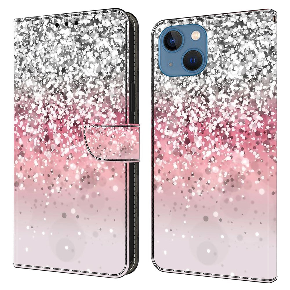 iPhone 15 Wallet-Hülle mit 3D-Muster & Magnetverschluss