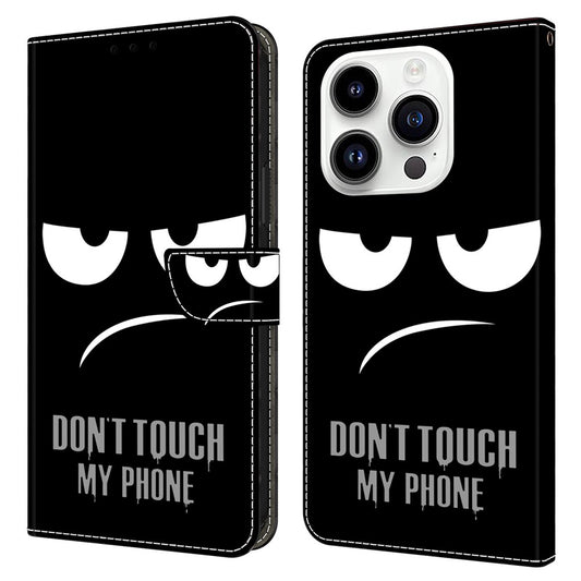 iPhone 15 Pro Wallet-Hülle mit 3D-Muster & Magnetverschluss
