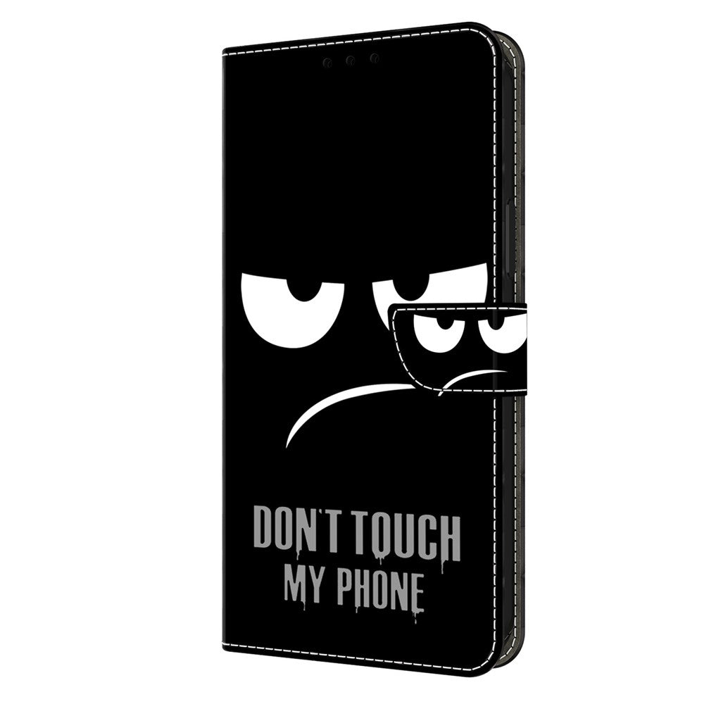 iPhone 15 Pro Wallet-Hülle mit 3D-Muster & Magnetverschluss