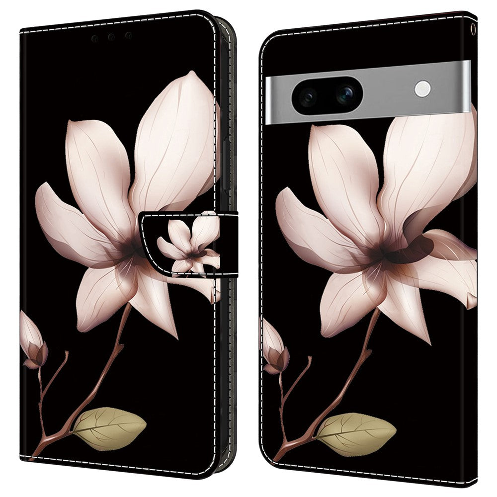 Pixel 7a Wallet-Hülle mit 3D-Muster & Magnetverschluss