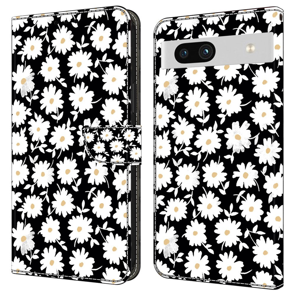 Pixel 7a Wallet-Hülle mit 3D-Muster & Magnetverschluss