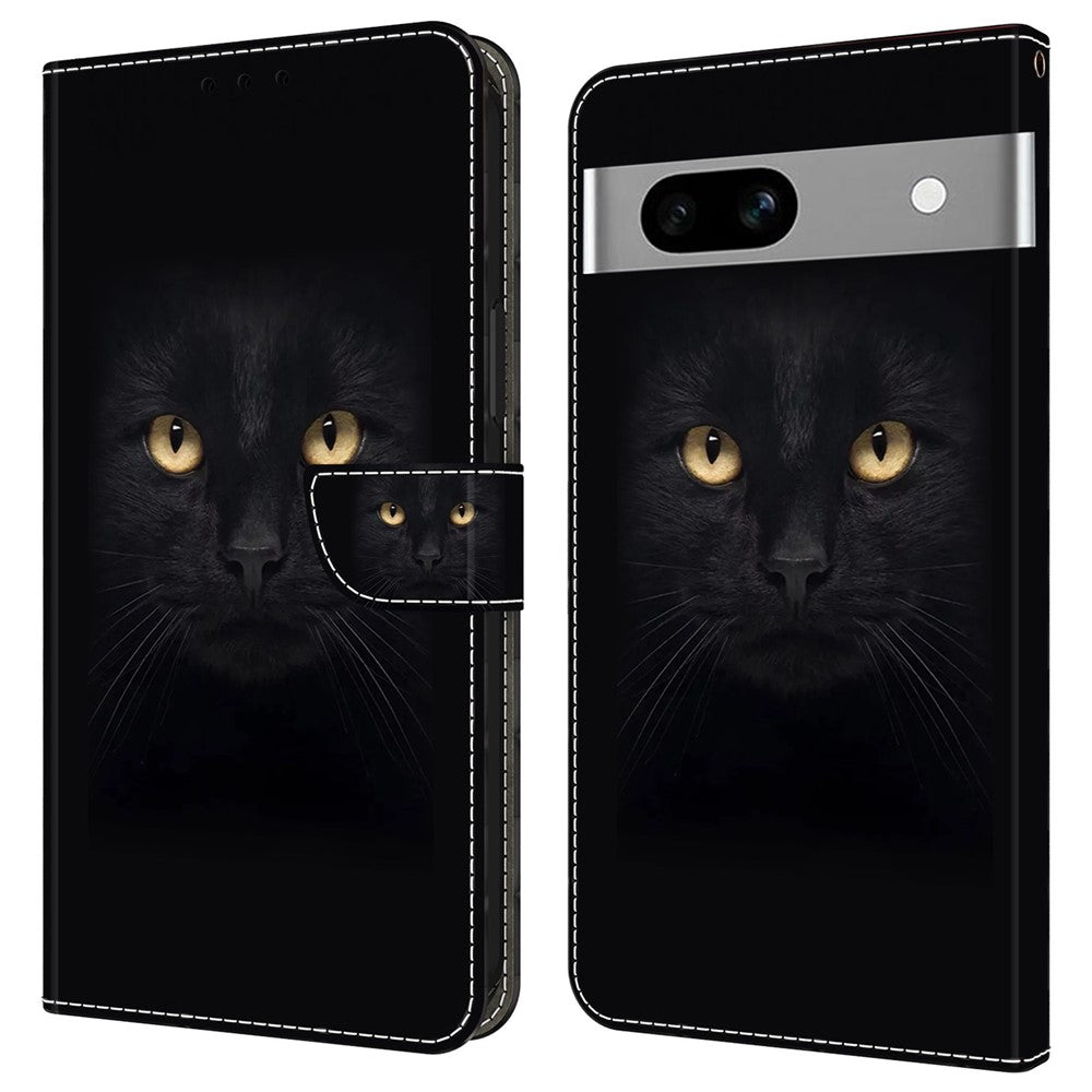 Pixel 7a Wallet-Hülle mit 3D-Muster & Magnetverschluss