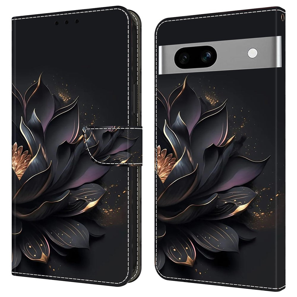 Pixel 7a Wallet-Hülle mit 3D-Muster & Magnetverschluss