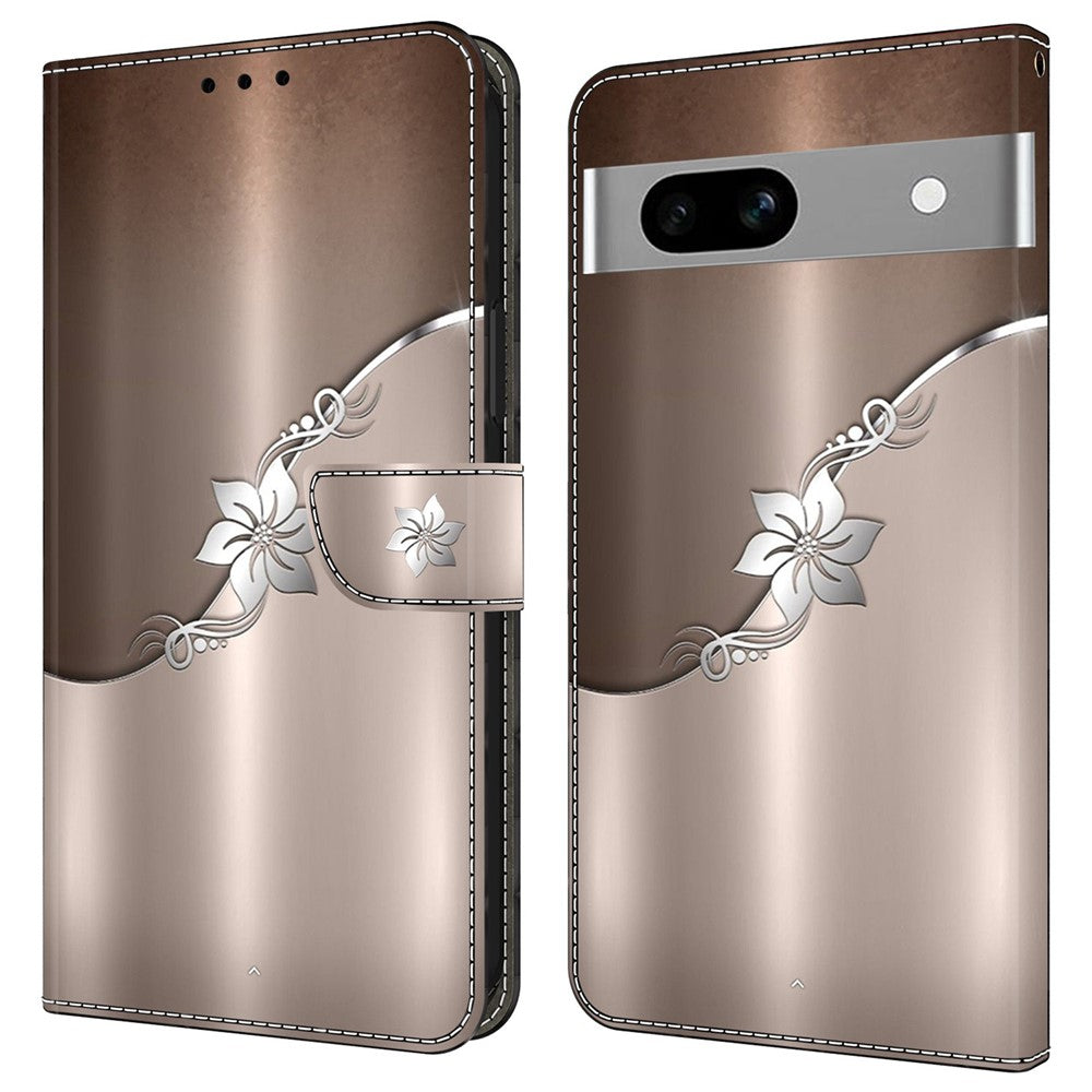 Pixel 7a Wallet-Hülle mit 3D-Muster & Magnetverschluss