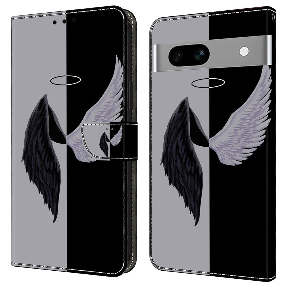 Pixel 7a Wallet-Hülle mit 3D-Muster & Magnetverschluss