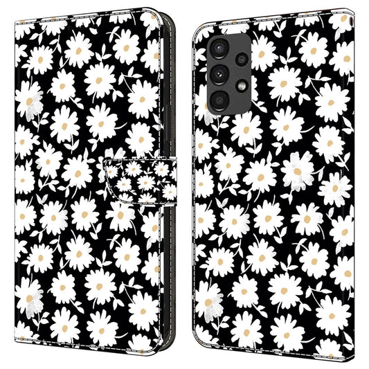 Galaxy A13 5G/4G Wallet-Hülle mit 3D-Muster & Magnetverschluss