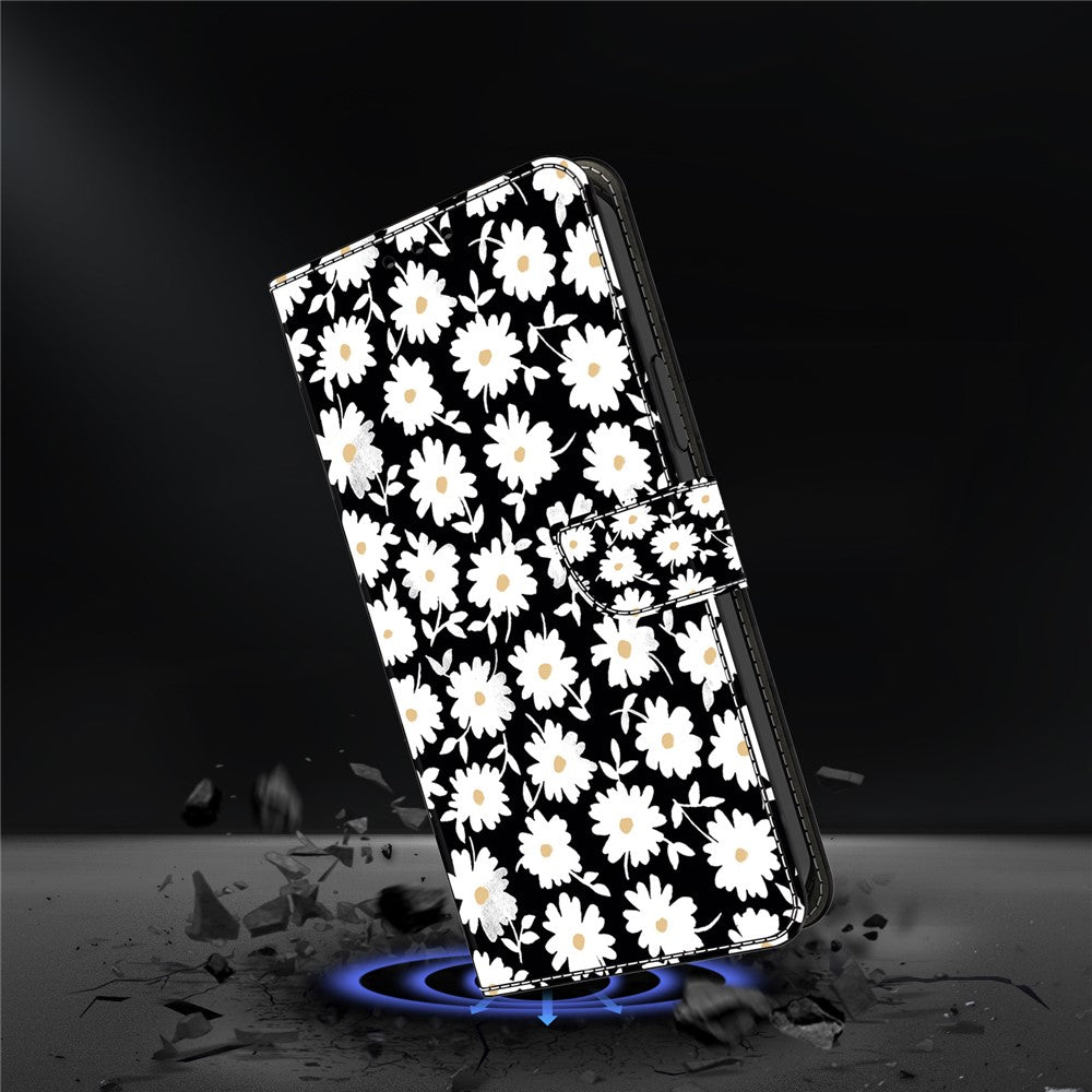 Galaxy A13 5G/4G Wallet-Hülle mit 3D-Muster & Magnetverschluss