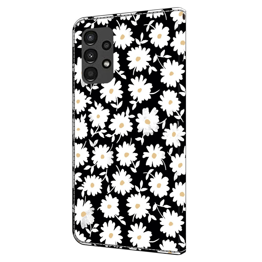 Galaxy A13 5G/4G Wallet-Hülle mit 3D-Muster & Magnetverschluss