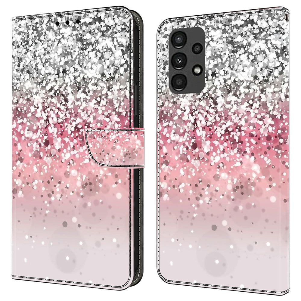 Galaxy A13 5G/4G Wallet-Hülle mit 3D-Muster & Magnetverschluss