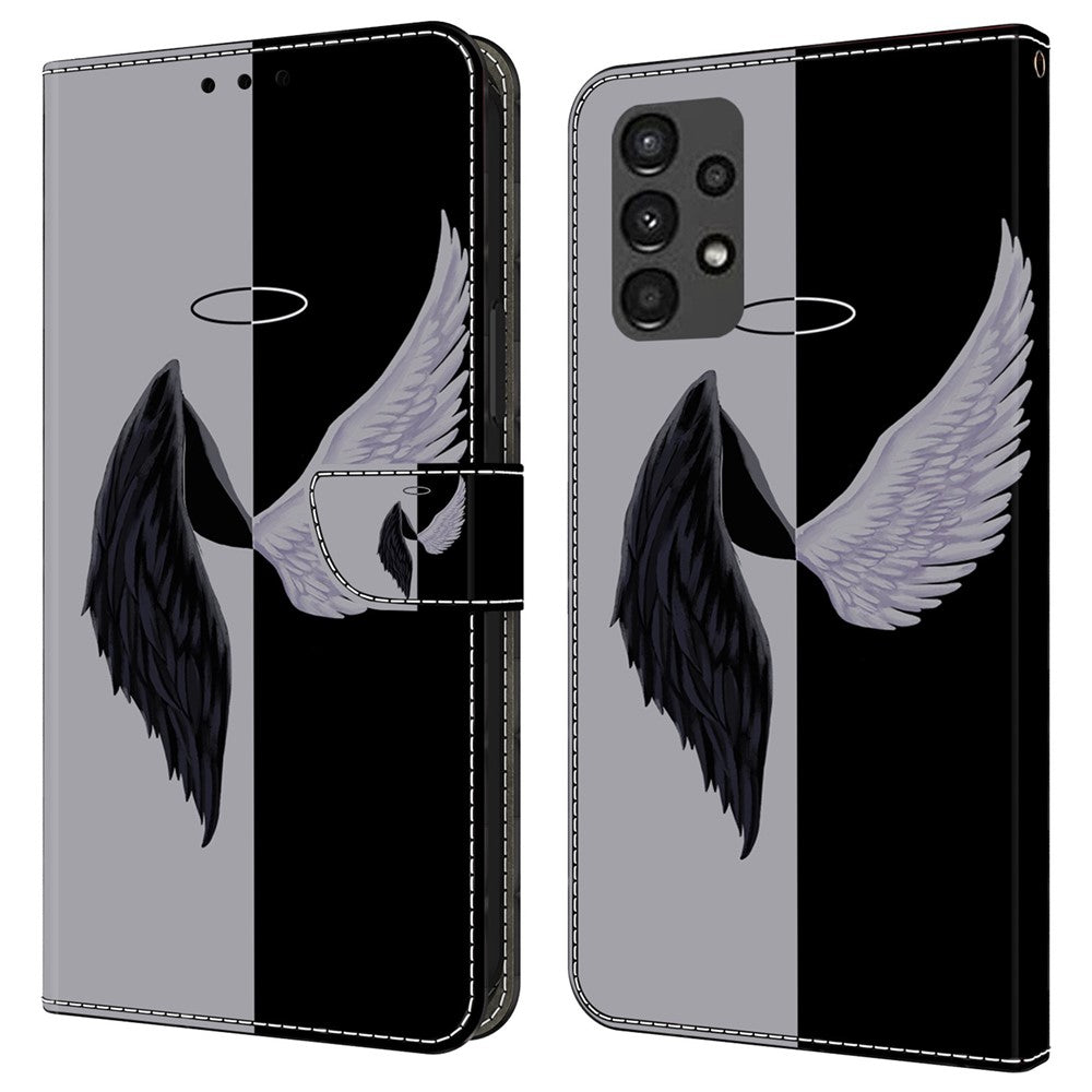Galaxy A13 5G/4G Wallet-Hülle mit 3D-Muster & Magnetverschluss