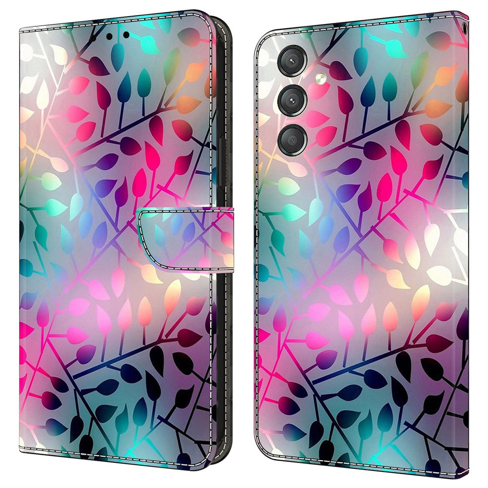 Galaxy A24 4G Wallet-Hülle mit 3D-Muster & Magnetverschluss