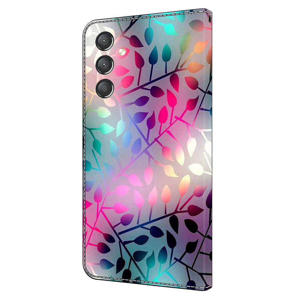 Galaxy A24 4G Wallet-Hülle mit 3D-Muster & Magnetverschluss