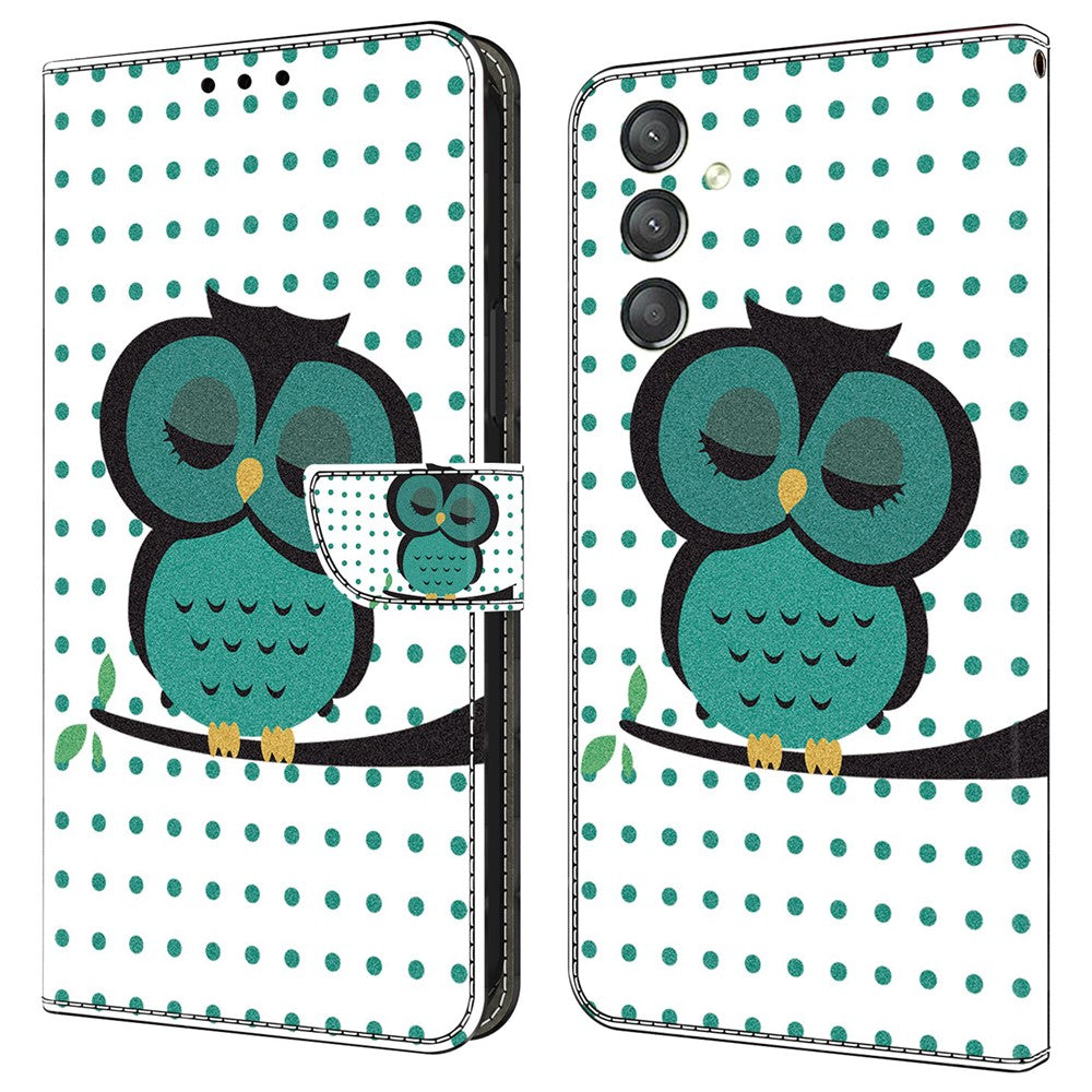 Galaxy A24 4G Wallet-Hülle mit 3D-Muster & Magnetverschluss