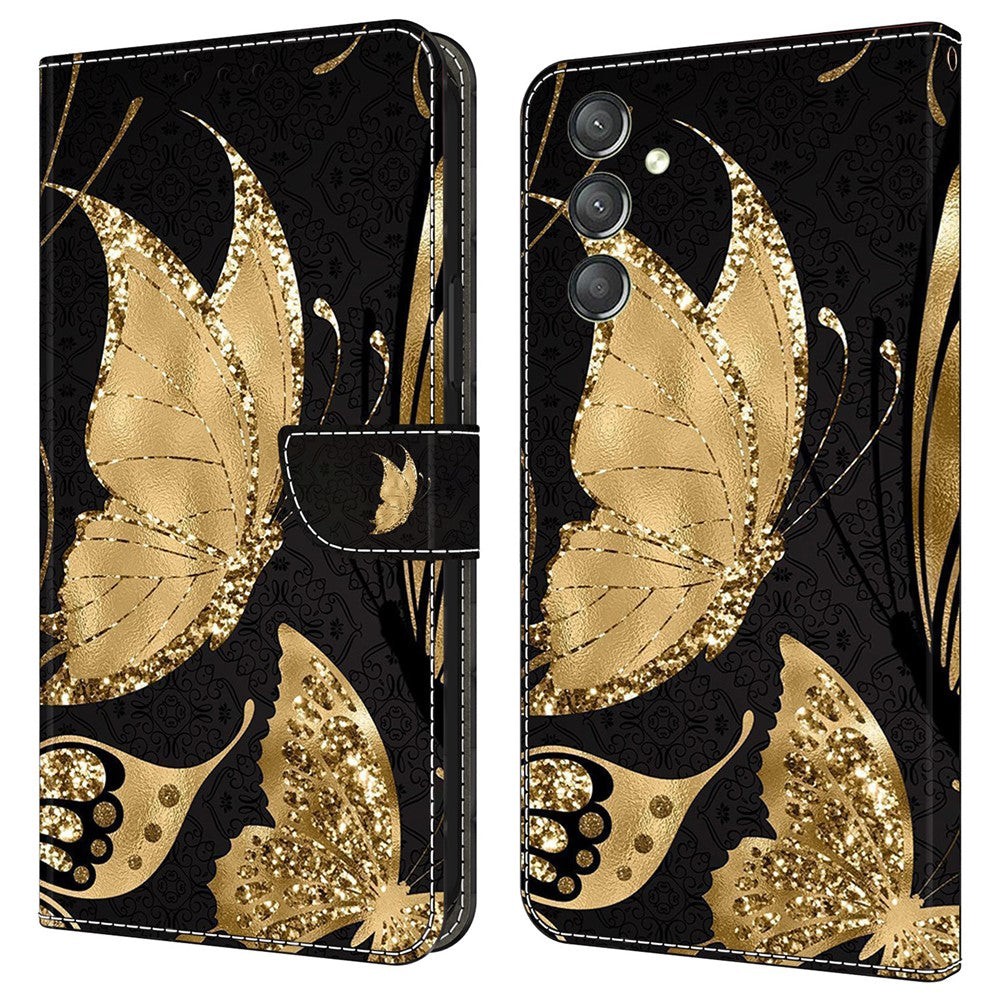 Galaxy A24 4G Wallet-Hülle mit 3D-Muster & Magnetverschluss