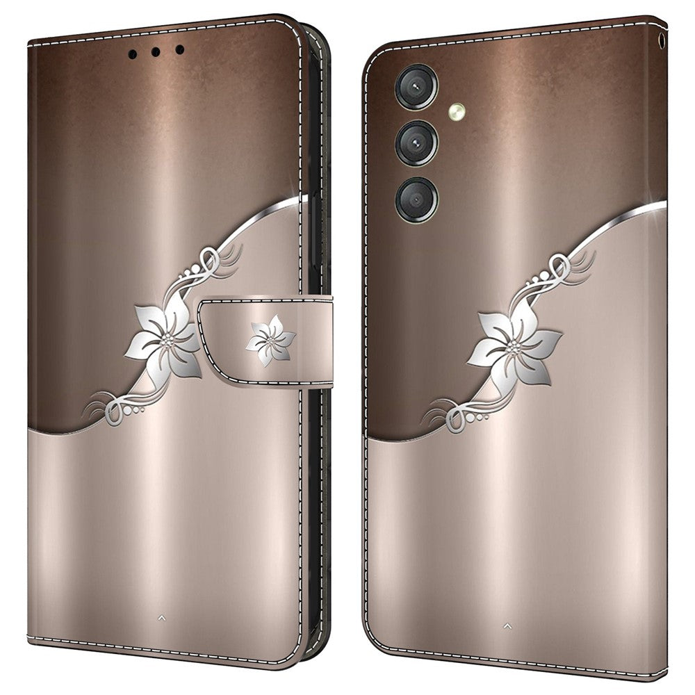 Galaxy A24 4G Wallet-Hülle mit 3D-Muster & Magnetverschluss