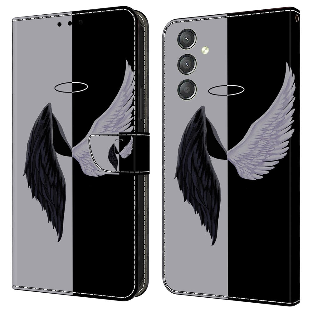Galaxy A24 4G Wallet-Hülle mit 3D-Muster & Magnetverschluss