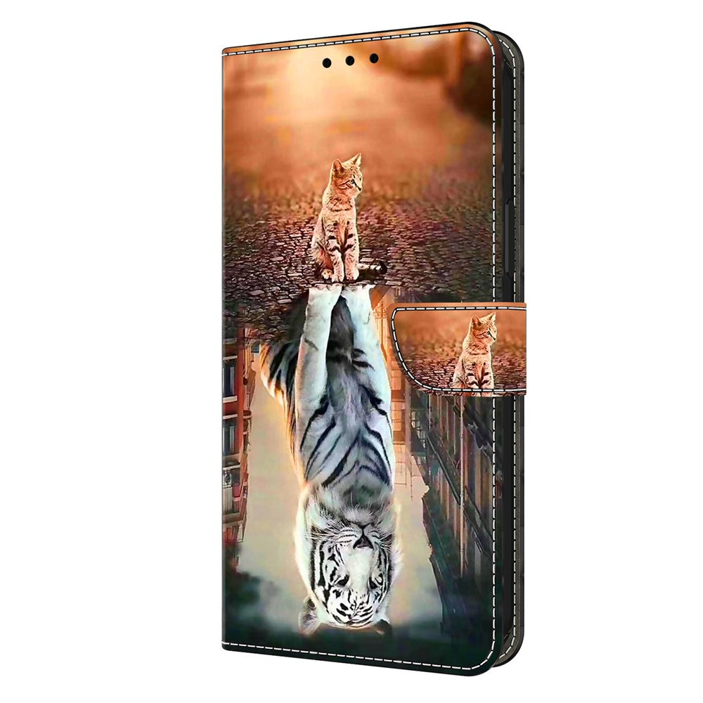 Galaxy A34 5G Wallet-Hülle mit 3D-Muster & Magnetverschluss