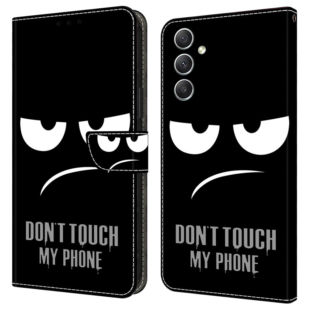 Galaxy A34 5G Wallet-Hülle mit 3D-Muster & Magnetverschluss