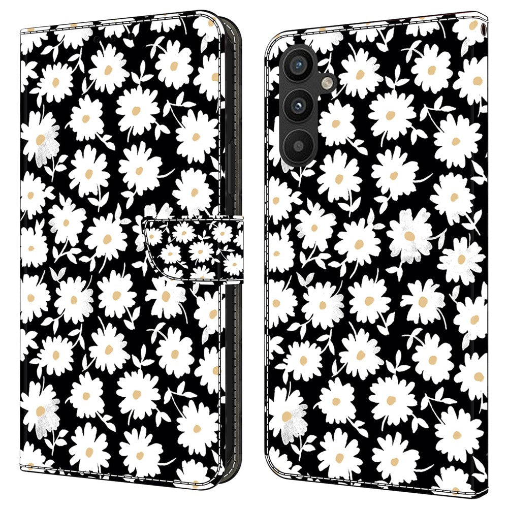 Galaxy A34 5G Wallet-Hülle mit 3D-Muster & Magnetverschluss