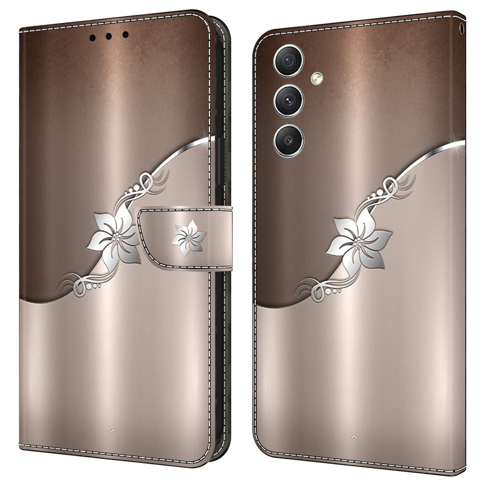 Galaxy A34 5G Wallet-Hülle mit 3D-Muster & Magnetverschluss