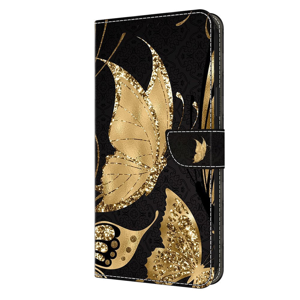 Galaxy A14 5G/4G Wallet-Hülle mit 3D-Muster & Magnetverschluss
